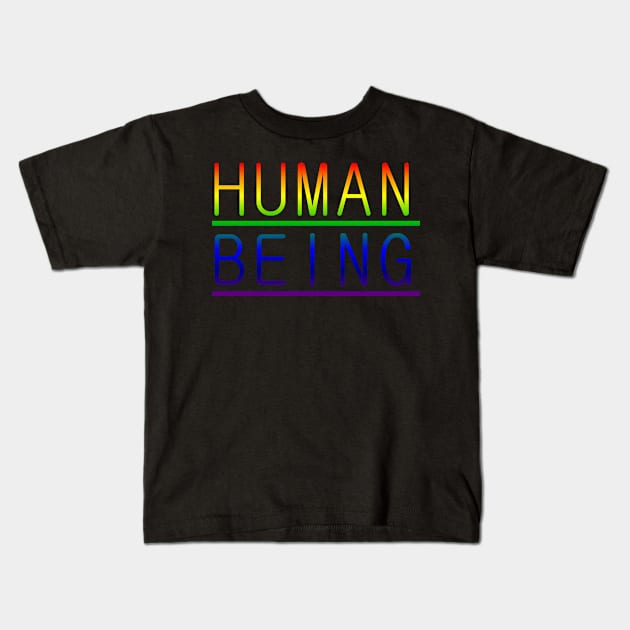 Human Kids T-Shirt by blackiguana